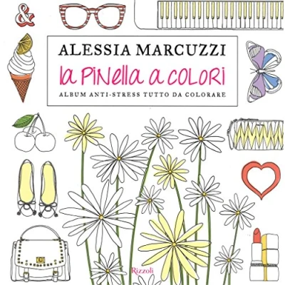 Abbildung von La Pinella a colori. Album anti stress tutto da colorare