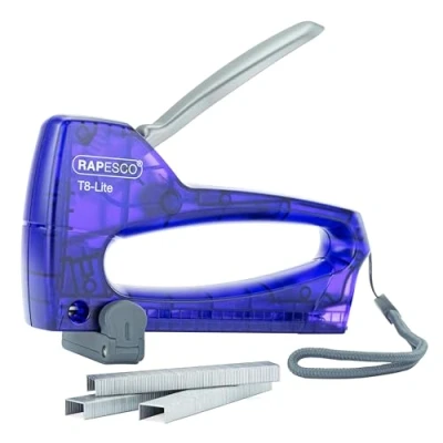 Abbildung von Rapesco 0956 T8 Lite Tacker mit 300 13/6mm Heftklammern, Violett