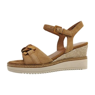 Abbildung von Tamaris Plateausandalette, Damen, Größe: 40, Camel Schuhe