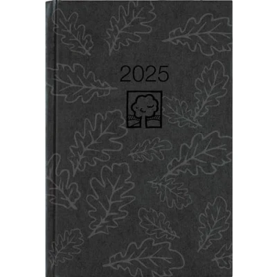 Abbildung von Zettler Wochenbuch 2025 anthrazit, 14,6x21cm, Taschenkalender mit 128 Seiten im Kartoneinband, Tages und Wochenzählung, Mondphasen, Lesezeichenband internationales Kalendarium