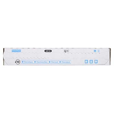 Abbildung von Exacompta 40915E 10er Pack Thermopapierrollen 1 lagig Breite: 57mm, Länge: 24m, Durchmesser Kern: 12mm 55g/m² rückseitig bedruckt für Kartenzahlung (EC Cash Geräte)