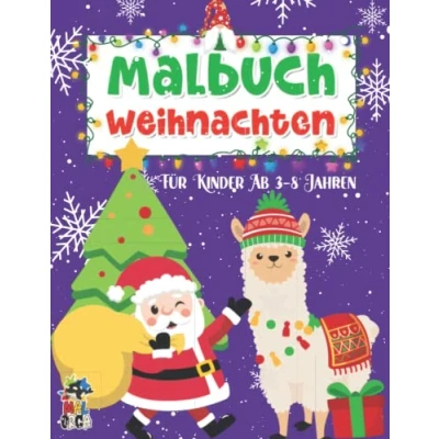 Abbildung von Weihnachten Malbuch für Kinder ab 3 8 Jahren: Frohe Ausmalbuch zum Entspannen zur Weihnachtszeit. 30 Winter Malvorlagen. Nikolaus und Weihnachtsgeschenk bis Jahren.