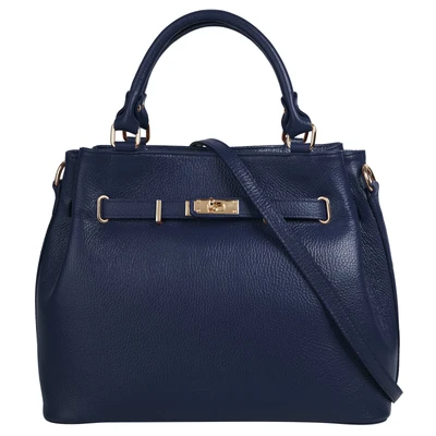 Abbildung von Samantha Look Handtasche Echt Leder Damen Made in Italy, geräumige Henkeltasche mit Smartphonefach 022173