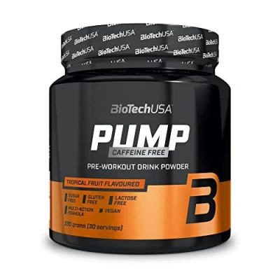 Abbildung von BioTech Pump Caffein Free Pre Workout Tropische Früchte
