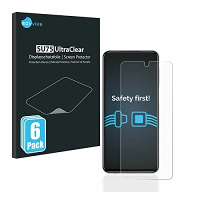 Abbildung von Savvies 6 Stück Schutzfolie für Xiaomi Redmi Note 9S / 9 Pro Displayschutz Folie Ultra Transparent