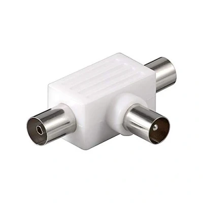 Abbildung von Goobay 67218 Koax T Adapter, 2x Buchse Stecker