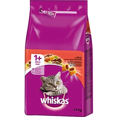 Abbildung von Katzenfutter Trockenfutter Adult Rind Beutel 1,9 kg Whiskas