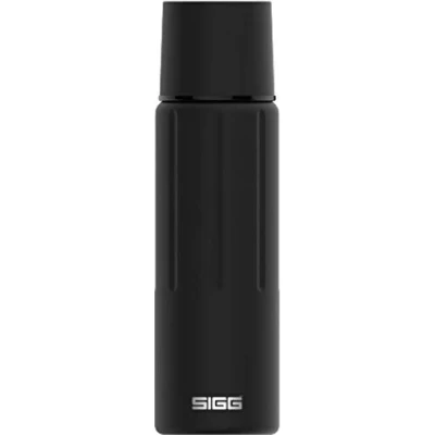 Abbildung von SIGG Gemstone IBT Obsidian Thermo Trinkflasche (0.5 L), schadstofffreie und isolierte Trinkflasche, auslaufsichere Flasche aus Edelstahl