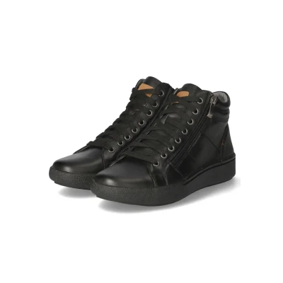 Abbildung von Josef Seibel Damen High Top Sneaker Claire 11,Weite G (Normal),Wechselfußbett,Strassenschuhe,Freizeitschuhe,Black Black,43 EU