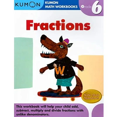 Abbildung von Grade 6 Fractions (Kumon Math Workbooks)