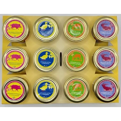 Abbildung von Mix Tray Hubertuswild Leberpastete 4 Sorten