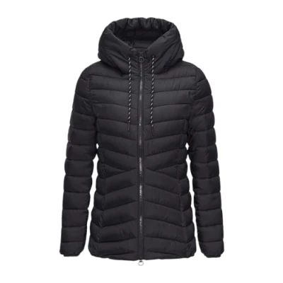 Abbildung von s.Oliver Stepp MIT Logokapuze Übergangsjacke, Damen, Größe: 34, Schwarz