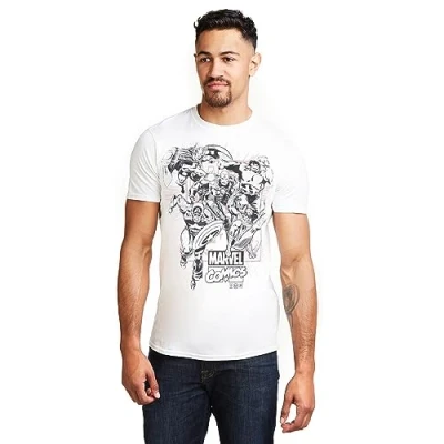 Abbildung von MARVEL T Shirt Band Of Heros weiß XL