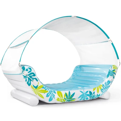 Abbildung von Intex Badeinsel Tropical Canopy Lounge Schwimmliege mit Dach 56294