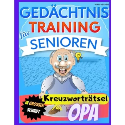 Abbildung von Gedächtnistraining für Senioren: Kreuzworträtsel in großer Schrift Opa