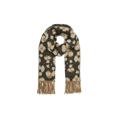 Abbildung von VERO MODA Vmfonda Scarf Ga Noos Schal, Oatmeal/Detail:Animal, ONE Size