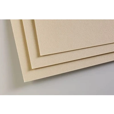 Abbildung von Clairefontaine 696170C Packung mit 5 Zeichenbögen Pastelmat, ideal für Trockentechniken und Pastell, DIN A3 29,7x42 cm 360g, Sand, 1 Pack