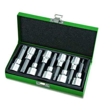 Abbildung von TORX Stecknusssatz TOPTUL 1/2 zoll 9Stk T20 T25 T27 T30 T40 T45 T50 T55 T60 80mm