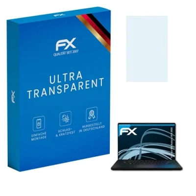 Abbildung von atFoliX Schutzfolie kompatibel mit Asus ROG Zephyrus M16 2022 Folie, ultraklare FX Displayschutzfolie (2X)