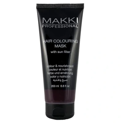 Abbildung von Makki semi permanente Haarfärbung Maske farbe und ernährung Rot/Maroon Red