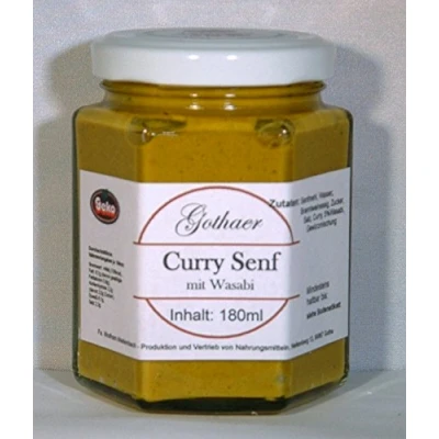 Abbildung von Original Gothaer Curry Senf im Sechseckglas a&#039;180ml