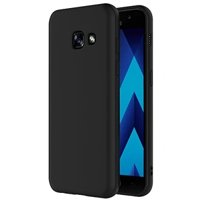 Abbildung von AICEK Samsung Galaxy A5 2017 Hülle, Schwarz Silikon Schutzhülle für Case TPU Bumper Handyhülle (5.2 Zoll)