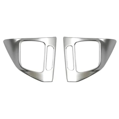 Abbildung von Interieurleisten Zubehör Für VW Golf MK6 Passat B7 CC EOS TIGUAN Jetta TOURAN Auto Lenkrad Panel Trim Abdeckung Innenbereich(Farbe:Silber)