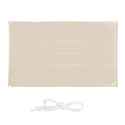Abbildung von Relaxdays Sonnensegel rechteckig, wasserabweisend, UV beständig, mit Spannseilen, Terrasse, Balkon, BxT: 4 x 6 m, beige