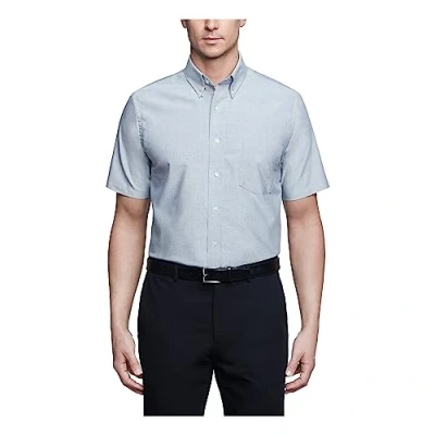 Abbildung von Van Heusen Herrenhemd, kurzärmelig, Normale Passform, Oxford Gewebe, Greystone, 16.5&quot; 17&quot; Neck