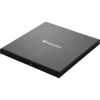 Abbildung von Verbatim Externer Slimeline Blu ray Brenner (Schlankes Design mit Aluminiumgehäuse)