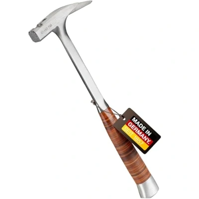 Abbildung von PICARD Ganzstahl Latthammer lang Zimmermannshammer mit magnetischem Nagelhalter Hammer Ganzstahlstiel &amp; Ledergriff Werkzeug für Dachdecker, Zimmerer Schreiner Klauenhammer 1124g, 413mm