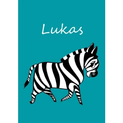Abbildung von Malbuch / Notizbuch Tagebuch Lukas: DIN A4 blanko Zebra