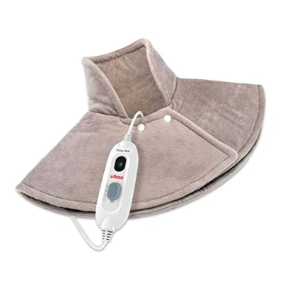 Abbildung von Ufesa Flexy Heat NC Complex Elektro Pad, ergonomisch, 60 x 62 cm, 100 W, ultraweiche Mikrofaser, 3 Temperaturstufen, automatische Abschaltung