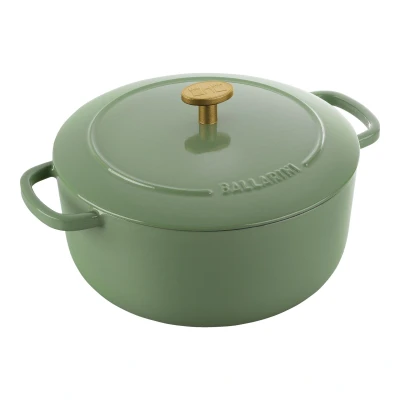 Abbildung von BALLARINI Bellamonte Auflaufform, Bräter, Dutch Oven, emailliertes Gusseisen, rund, 22 cm, 3 L, Grün