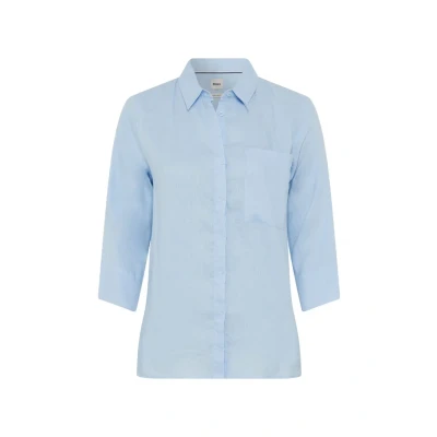 Abbildung von BRAX Style Vicki Hemdbluse, Damen, Größe: 38, Bleu