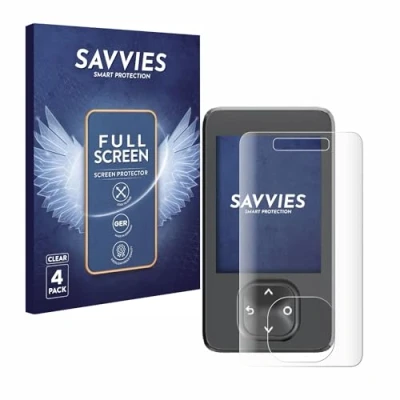 Abbildung von Savvies 4 Stück Full Screen Schutzfolie für Dexcom G7 CGM Cover Displayschutz Folie [3D Curved, Transparent, Anti Fingerabdruck]