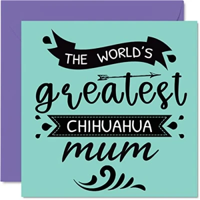Abbildung von Geburtstagskarten für Sie von dem Hund die beste Chihuahua Mama Geburtstagskarte Haustier, Hundemutter, Geburtstagsgeschenke, 145 mm x mm, Muttertagsgrußkarten Mama,