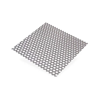 Abbildung von Aluminiumblech perforiert rund Ø 5 Dicke 1 mm 500 x 250