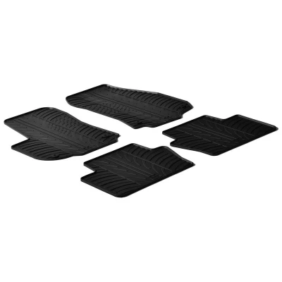 Abbildung von Gledring 0084 Fußmattensatz Gummi vorne und hinten 4 schwarz 750mm 550mm OPEL: Zafira B (A05) 1.8, 1.6 CNG, 1.7 CDTI, CNG Turbo, 1.6, 2.0, 2.2