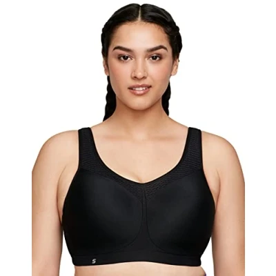 Abbildung von Große Größen Plusgröße Bügel Sport BH für hohe Belastung Nr. 9066, Schwarz, 95H