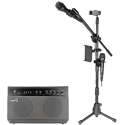 Abbildung von RockJam Premium Performer 100 Watt Bluetooth Karaoke Maschine &amp; PA System mit zwei Mikrofonen