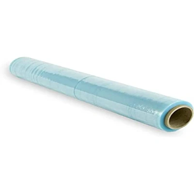 Abbildung von Stretchfolie aus transparentem Kunststoff, 70% recycelt, 50 cm, ausziehbar bis zu 300 m lang, robust, industrielle Verpackungsfolie zum Verpacken und Palettieren (1 Rollen)