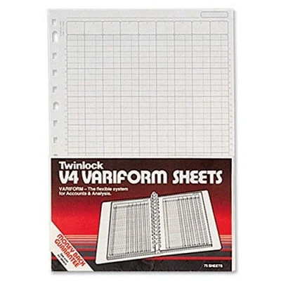 Abbildung von Rexel Twinlock Variform V4 Cash Refill Blatt 7 Spalten (75 Stück)