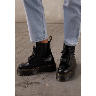 Abbildung von Dr. Martens Platform boot Plateaustiefelette black, Damen, Größe: 37, Black Schuhe