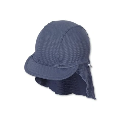 Abbildung von Sterntaler Swim Cap with neck protector structure für Kinder, Größe: 43, Dunkelblau meliert