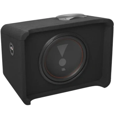 Abbildung von JBL Club 1200P Passive Subwoofer Auto Enorm Kraftvolle Bass Box Passiver Gehäuse fürs Radio mit Harman Kardon Slipstream Port Technologie, 12 Zoll Set 1200 Watt