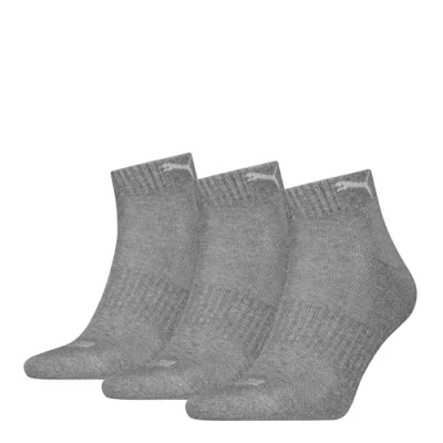 Abbildung von Puma Unisex Quarter Sock, Middle Grey Melange, 39/42 (3er Pack)