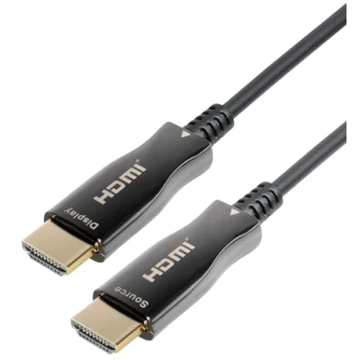 Abbildung von MaxTrack aktives HDMI® Glasfaser Kabel mit Ethernet C508 20ML HDMI 2.0, 4K UHD, 4K@60Hz, 3D, HDR, HDCP 2.2, YUV 4:4:4, optischem Wandler, bis zu 100m Reichweite
