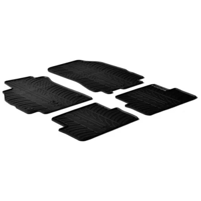 Abbildung von Gledring 0050 Fußmattensatz Gummi vorne und hinten 4 schwarz 750mm 550mm RENAULT: MEGANE 3 Grandtour