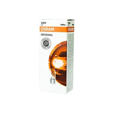 Abbildung von 10x OSRAM GLÜHBIRNEN 12V 2W W2.1x9.5d INSTRUMENTENBELEUCHTUNG ANZEIGELAMPE